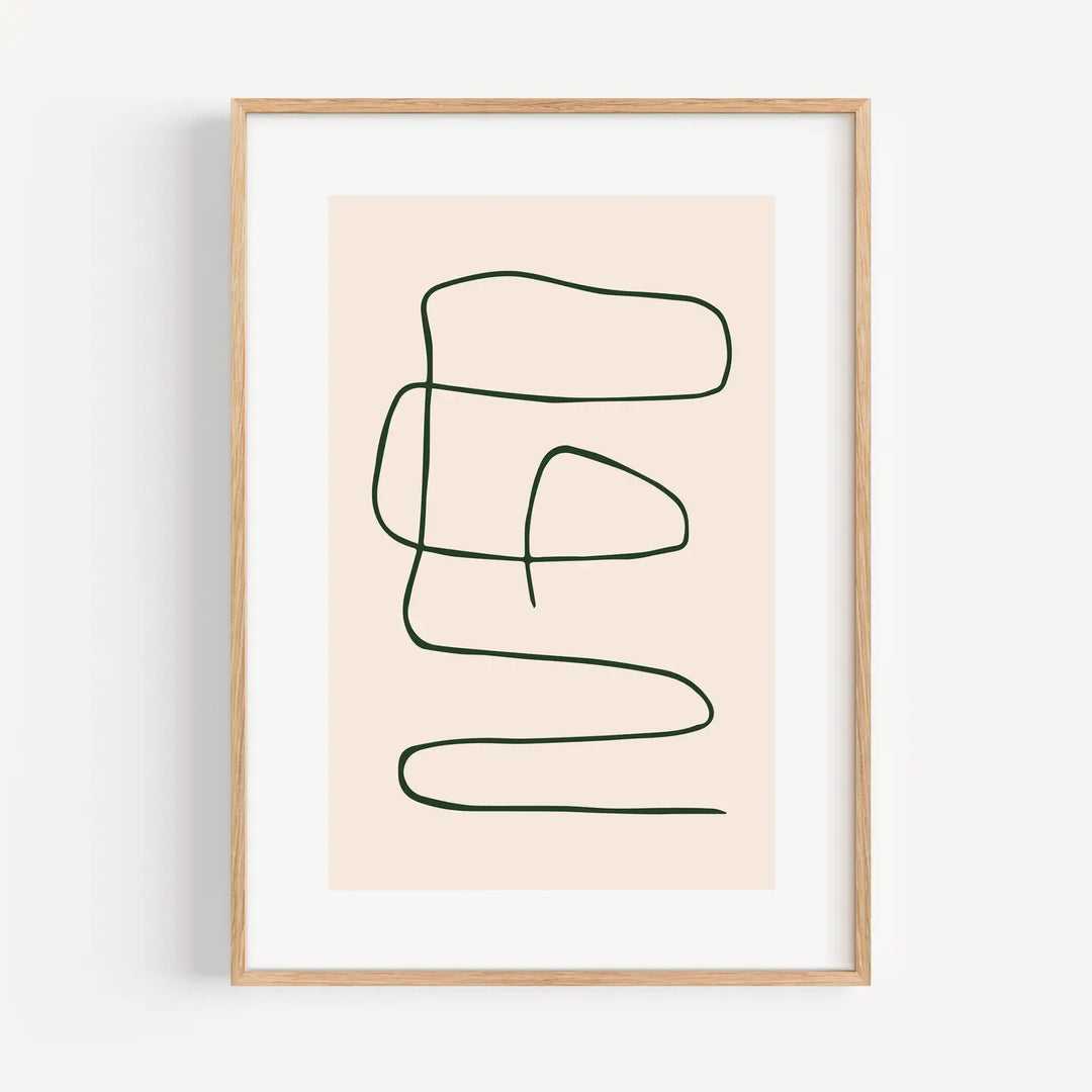 5mm Paper, Kunstposter - Kunstplakat - Pastell-Linien Nr. 1, A3