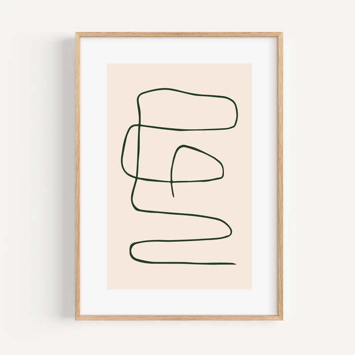 5mm Paper, Kunstposter - Kunstplakat - Pastell-Linien Nr. 1, A3