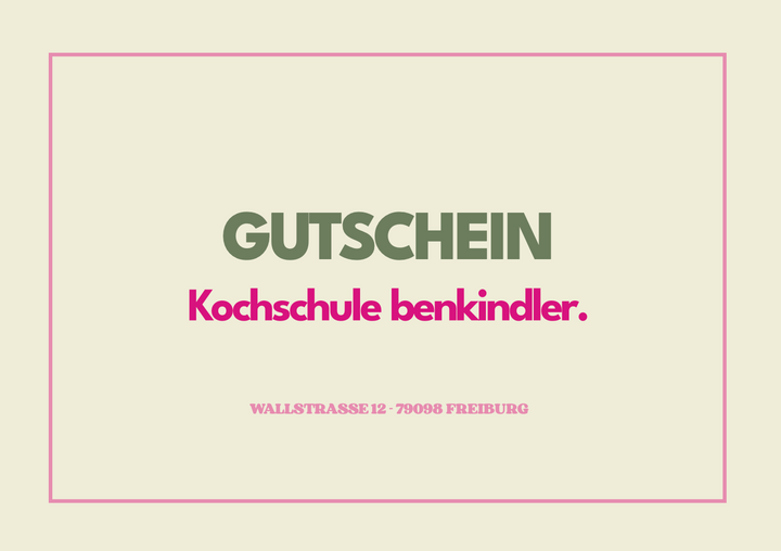 Geschenkgutschein zum Selbstausdrucken