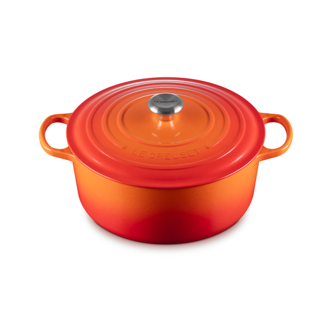 Le Creuset, Runder Bräter aus Gusseisen, verschiedene Größen & Farben