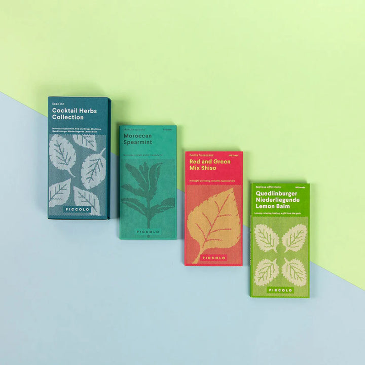 Piccolo, Cocktail Herbs Seed Collection, 3 packets, Samen